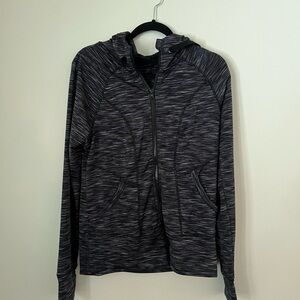 90 Degree By Reflex Charcoal Zip-Up Jacket